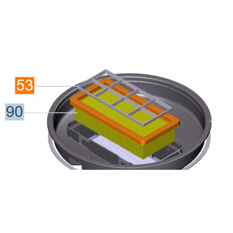 Karcher. Filtre 6.415.953.0 , 2 STUKS Pour aspirateurs Karcher : Type, AD  2, AD 3