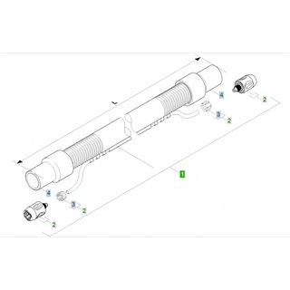 Krcher Waschsauger Sprhsaugschlauch 4,0 m fr Puzzi 10/1 , 10/2 , 8/1