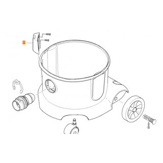 Krcher Trockenauger Formteil fr Bodendse am Behlter T 10/1, 11/1